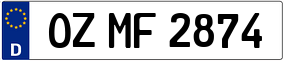 Trailer License Plate